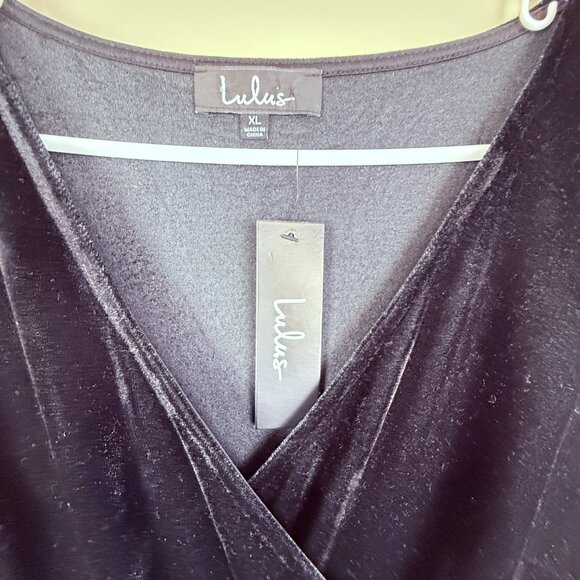 NWT Lulus Velvet Maxi Dress – Sz M - Picture 6 of 12